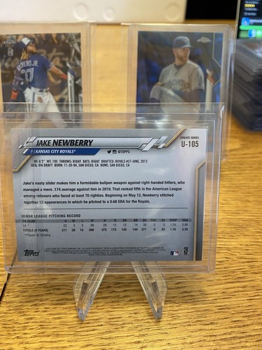 JAKE NEWBERRY 2020 Topps Update Series Rookie Card #U-105 Kansas City Royals - Picture 2 of 2