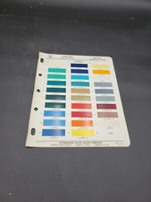 1959-1961 Ditzler Colors Chevrolet Corvair 95 Paint Chip Swatch Sheet 1959-1961 Ditzler Colors Chevrolet Corvair 95 Paint Chip Swatch Sheet