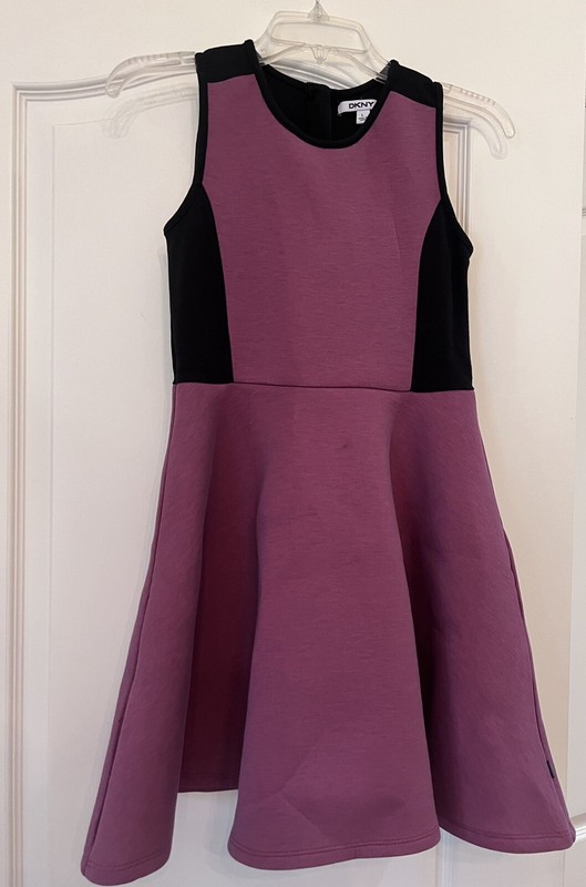 DKNY girls dress size large Purple And Black