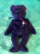 New Ty Beanie Babies Princess Bear Toy - Mint with Mint Tags - Retired