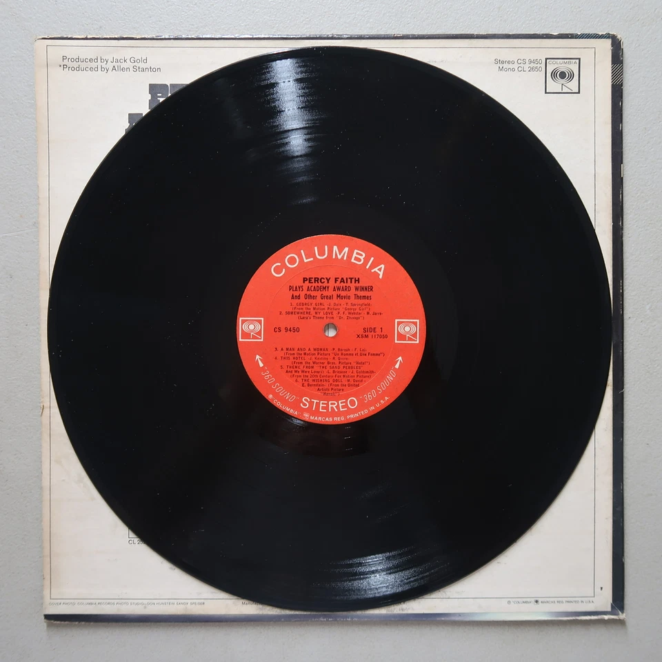 Percy Faith plays the Academy Award Winner Born Free Vinyl LP Columbia VG 65 Foto 3 de 4