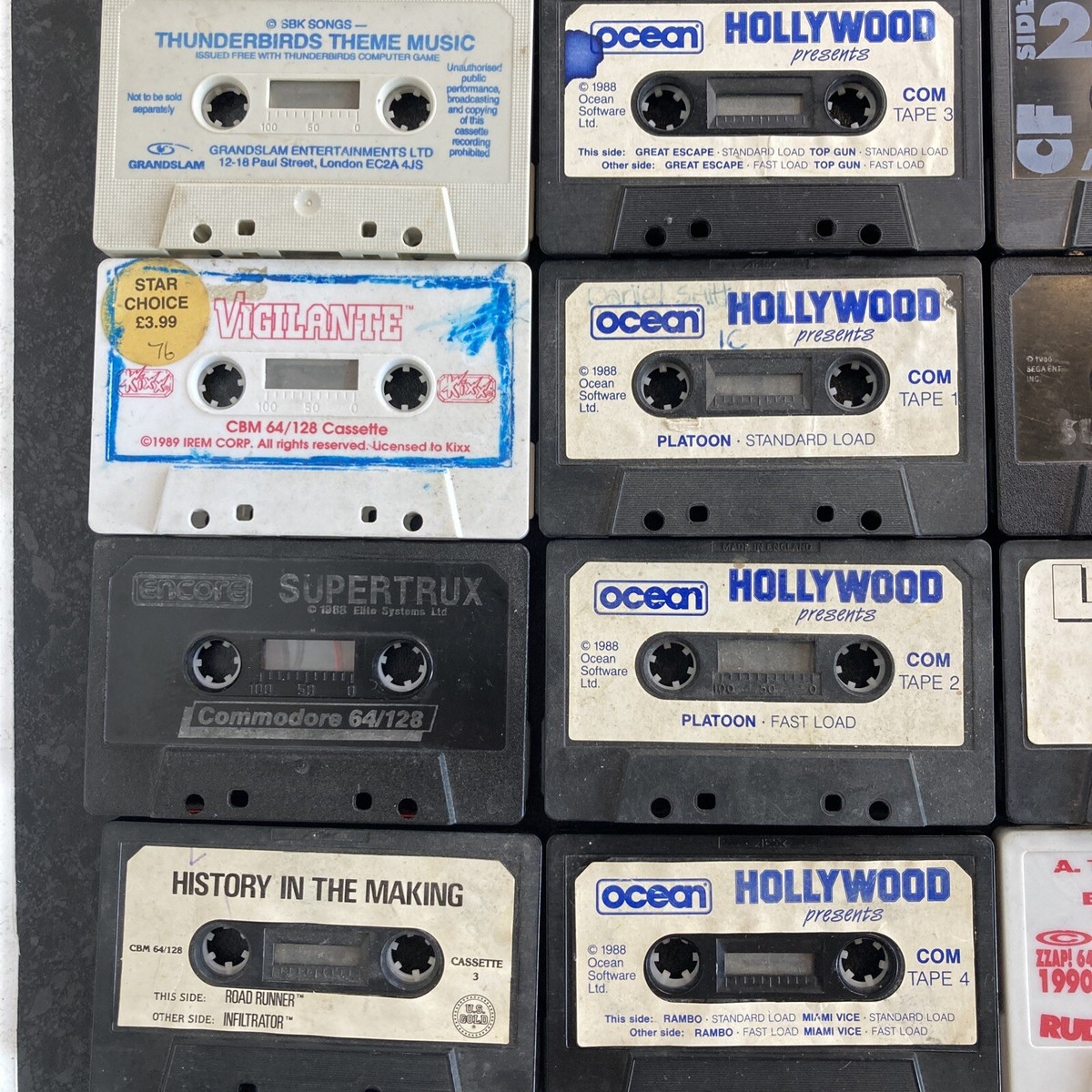 Jeux Commodore 64 (C64) - Cassettes Multiples - Bon état - PAL, Royaume-Uni