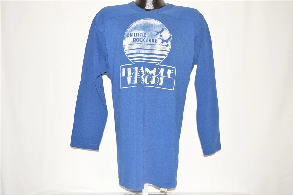 Винтажная футболка 80-х ON LITTLE ROCKLAKE TRIANGLE RESORT GEESE SUNSET M - Изображение 2 из 4