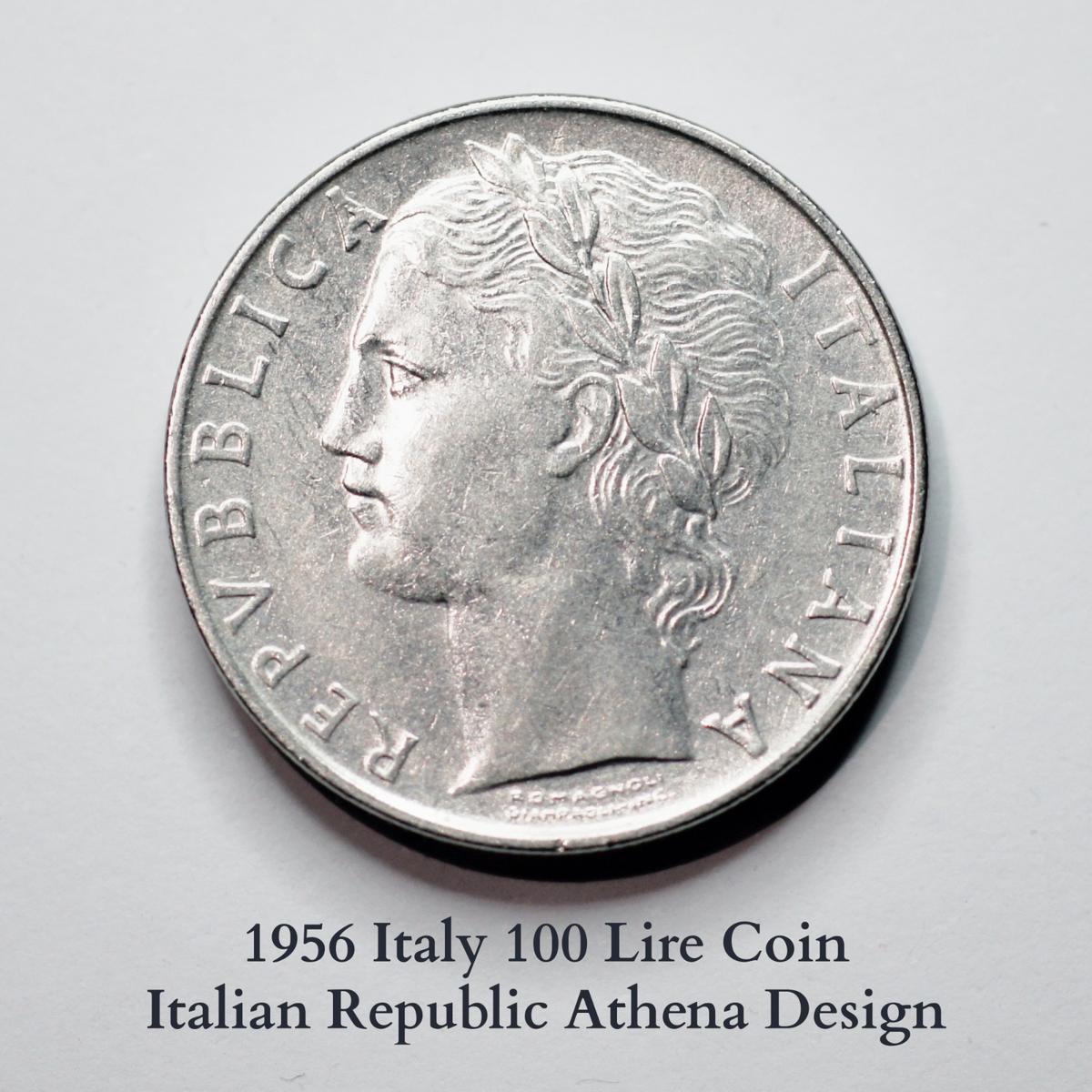 1956 Italy 100 Lire Coin - Italian Republic Athena Design#140 | eBay