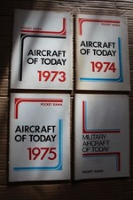 Lot de 4 Pocket Rama Military Aircraft of today 1973/74/75/77