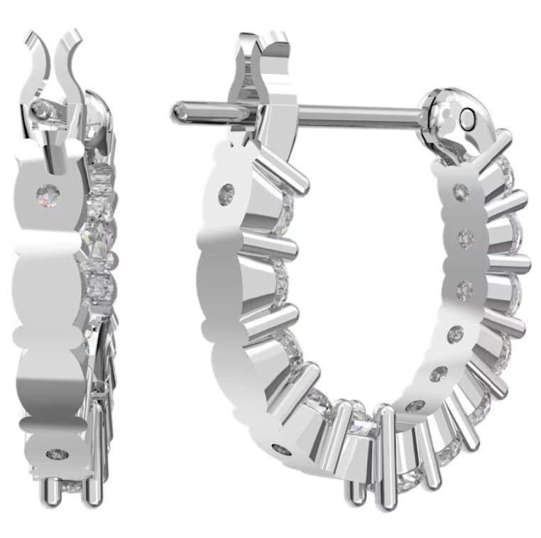 Swarovski Crystals Vittore Hoop Earrings – Round Cut