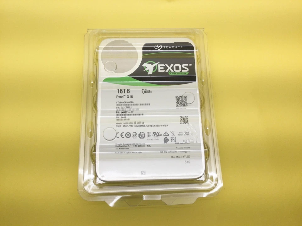 Seagate Exos X16 16TB 7.2K SAS 12Gb/s 512e/4Kn 256MB 3.5” HDD ST16000NM002G - Image 2 of 3