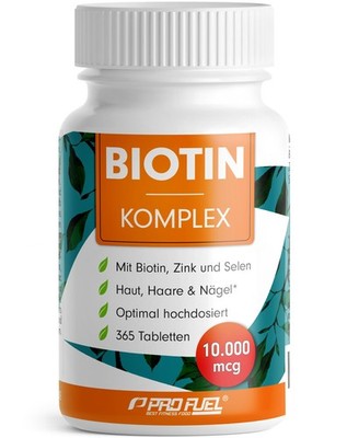 Biotin hochdosiert 10.000 mcg - 365 Tabletten mit Zink 91 g (1er Pack) 