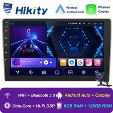 8-Kern Android 15 Carplay Autoradio 6+128GB GPS Navi FM RDS Doppel DIN Universal