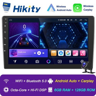 8-Kern Android 15 Carplay Autoradio 6+128GB GPS Navi FM RDS Doppel DIN Universal