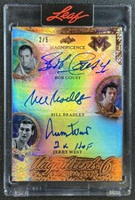 JERRY WEST BOB COUSY GILMORE 2026 LEAF MAGNIFICENCE MAGNIFICENT 6 AUTO BRONZE /5