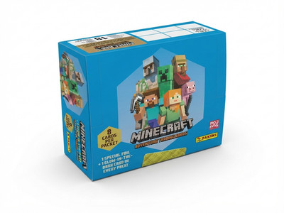 1 x Panini Minecraft Adventure Trading Cards - Display / 18 Booster - 2021 NEW -