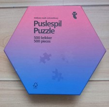 500 Teile Farbverlauf Puzzle Rund, Tiger