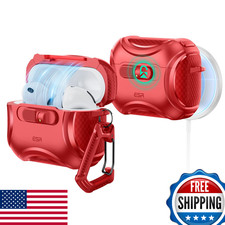 ESR AirPods Pro 3 Case 2025 USB-C MagSafe Drop-Proof Lock Cyber Series Red