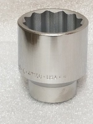 S-K 47158 Standard Socket 3/4'' Drive 12-Pt 1-13/16 inch SuperKrome Made in USA