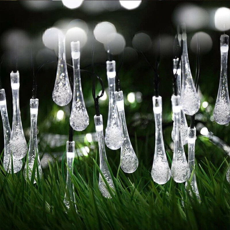 30 LED Waterproof Garden Party Wedding Solar String Lights Yard Fairy Lamp Decor - Image 3 of 4