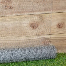 5m x 60cm x 13mm Galvanised Steel Chicken Garden Wire Net Fencing