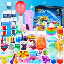 Science Kit for Kids,80 Science Lab Experiments,Scientist Costume Role Play