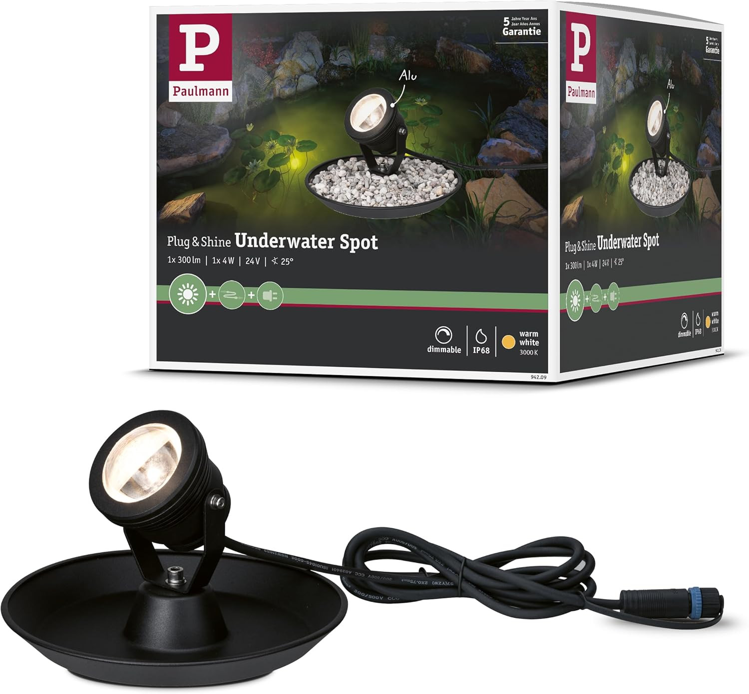 Outdoor LED Spot 942.09 Nero | Efficienza Energetica e Potenza 9W