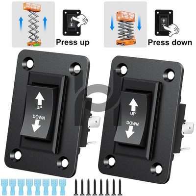 30A DPDT Momentary Reverse Switch Up Down Polarity Reversing Switch For Trailer