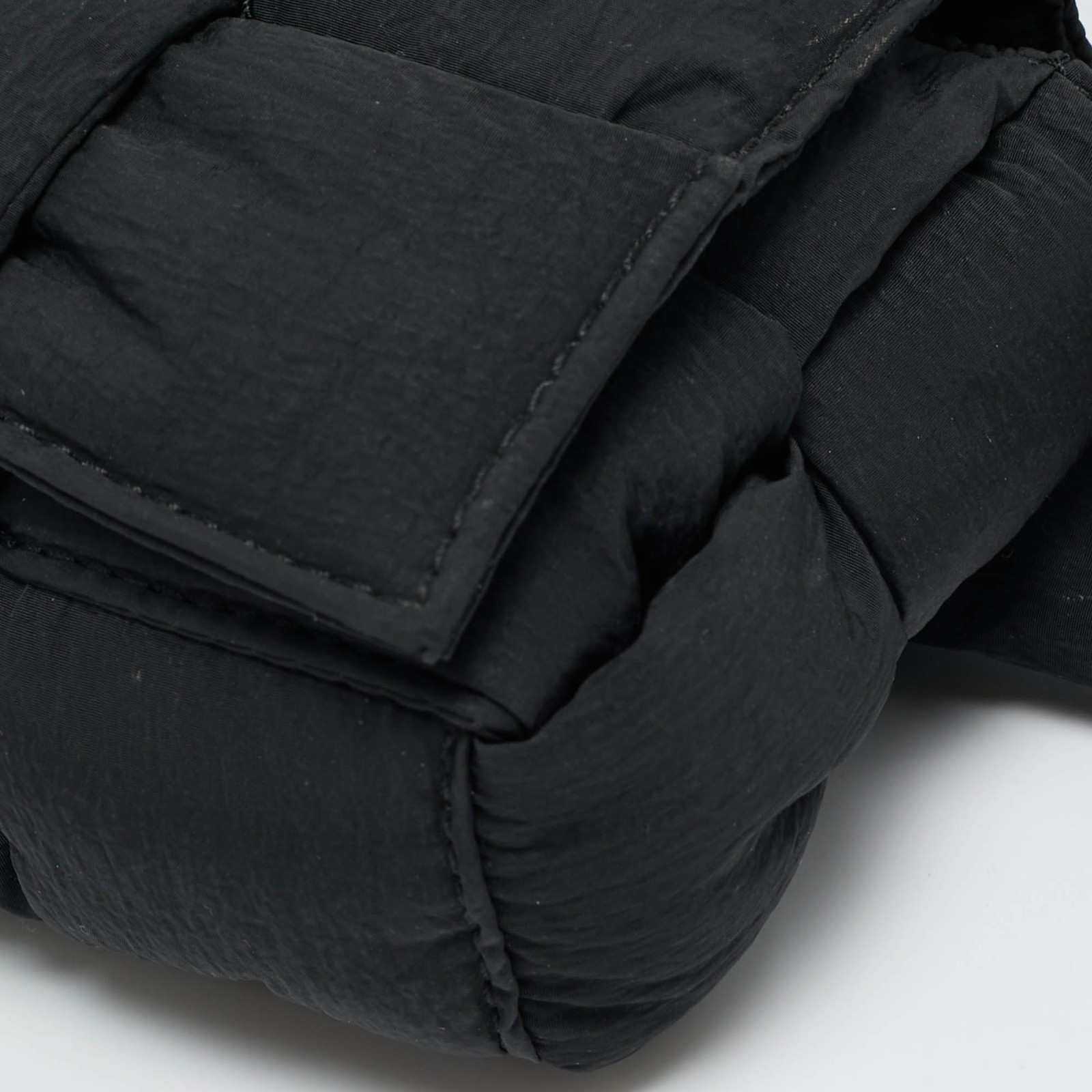 Bottega Veneta Black Intreccio Nylon Cassette Belt Bag thumbnail 11