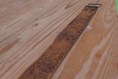 Antique Western Leather Belt