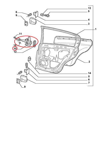 Krawatte Festnahme Anschluss Seite Hinten Rechts Alfa Romeo 147 Ovp 46790382-image