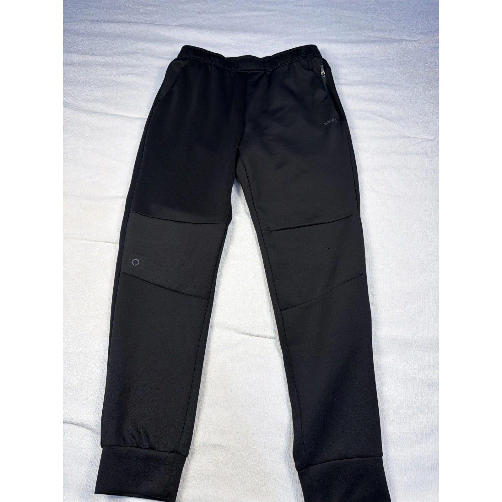 SKORA Qwick-Dry Black Jogger Pants Men's Size S Athletic Comfort Fit
