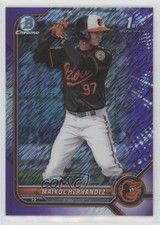 2022 Bowman Chrome Prospects Purple Shimmer Refractor /250 Maikol Hernandez 11jg