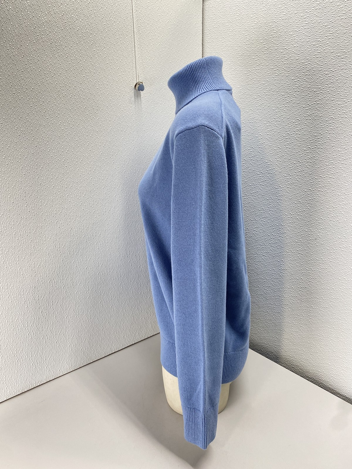 Michael Kors Womens Soft Cashmere Turtleneck Sweater Size M Lake Blue thumbnail 5