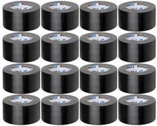 16 Pack Black Duct Tape Heavy Duty Bulk, 2 2 in x 30 Yards-16 Rolls,