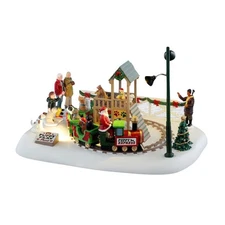 Lemax Puppy Play Park Animated Village Accessory