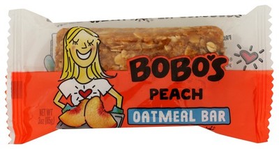 Bobo'S Peach Oat Bar 3 Oz Healthy Protein Snack