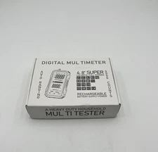 Digital Multimeter 6000-Count 4.8" Full Screen Rechargeable Battery Supply