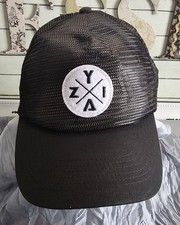 ZYIA Active Patch Black Mesh Baseball Cap Trucker Hat Adjustable Snap Back