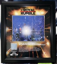 WWE Roman Reigns Royal Rumble 2024 LE 15x17 Plaque #3/530