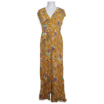 Promod, Maxikleid, Größe: 38, Gelb/Mehrfarbig, Viskose, Blumen, Damen #hWq