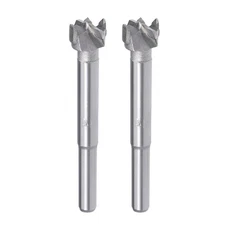 2Pcs Forstner Drill Bits 14mm Tungsten Carbide Wood Hole Saw Auger Opener Gray