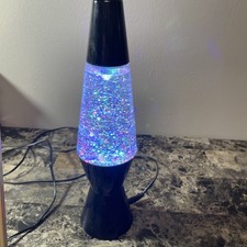 AWESOME Genuine Lava Lamp 10  Swirling Glitter Vortex COLOR-CHANGING.