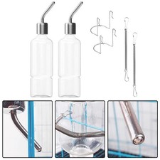 Automatic Stainless Steel Pet Water Bottle 350ml for Rabbits and Hamsters