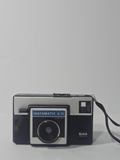 Kodak Instamatic X-15 Film Camera w/Hand Strap Black  Silver TESTED 1556 MINT