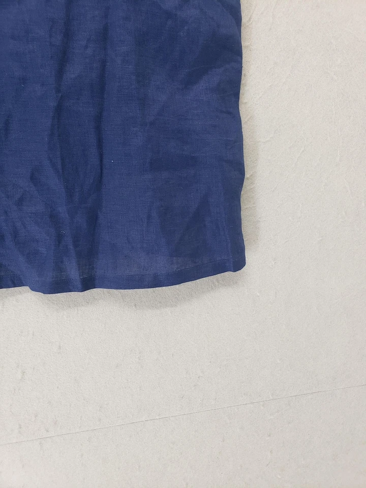 Camiseta sin mangas Dana Buchman para mujer Petite 4 lino sin mangas camisola verano informal Foto 4 de 4