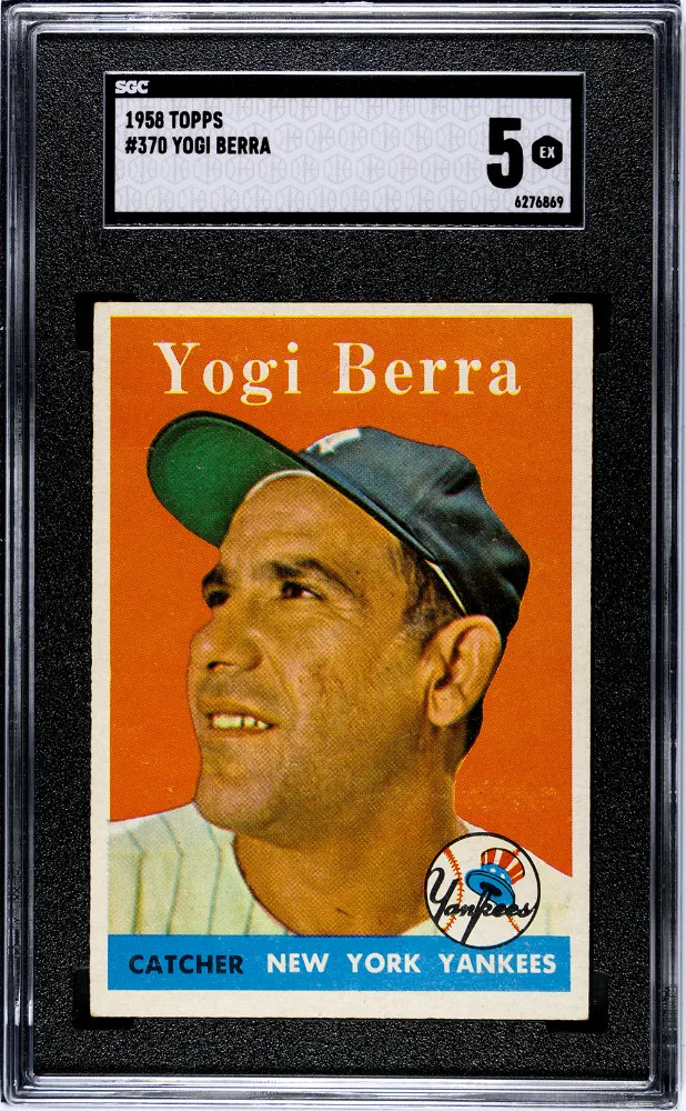 1958 Topps Yogi Berra #370 SGC 5