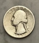 1932-P Washington Quarter - G - Good - 90% Silver