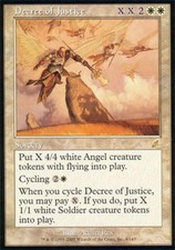 Decree of Justice -Foil Light Play MTG Scourge