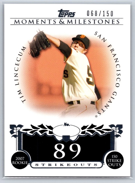 2008 Topps Moments & Milestones #74-89 Tim Lincecum #/150