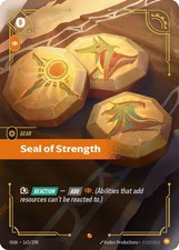 Seal of Strength (163/298) - Origins Foil (Riftbound TCG) Near Mint — live eBay listing