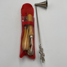 Juego de herramientas de trenzado de alfombra vintage ganchos de trenza rueda bolsa de trenza