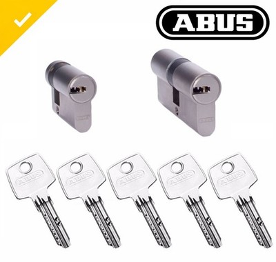 2er Set mit 5 Schlüsseln | ABUS | EC550 |Gleichschließend Profilzylinder | N+G