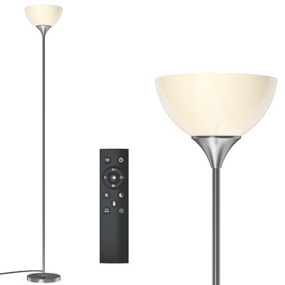PESRAE Floor Lamp, Remote Control with 4 Color Temperatures, Torchiere Floor ...